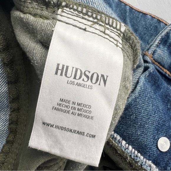 2/25 Revolve Hudson Jeans Foldover Cargo in Isolated Troop Denim Pants size 28 - Picture 9 of 12